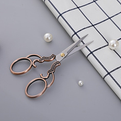 Copper Retro stainless steel plum blossom scissors, classical color titanium craft scissors, hand embroidery DIY beauty tools