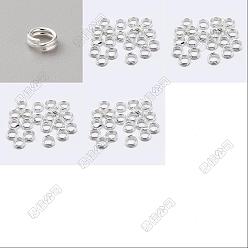 Серебро 20 шт. 5 стили 925 разъемные кольца из стерлингового серебра, двойное кольцо-петля, серебряные, 4~8x1~2 мм, внутренний диаметр: 2.7~7 мм, 4 шт / стиль