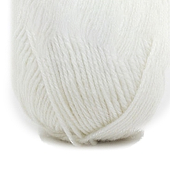 White Acrylic Fiber Yarn, for Weaving, Knitting & Crochet, White, 2mm, about 114.83 Yards(105m)/Skein