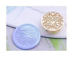 Mixed Shapes Golden Tone Wax Seal Brass Stamp Head, for Invitations, Envelopes, Gift Packing, Mixed Shapes, 25mm