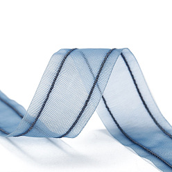 Светло-Голубой Плоская нейлоновая шифоновая лента, для изготовления ювелирных изделий DIY, подарочная упаковка, Небесно-голубой, 3/8 дюйм (10 мм), около 9.84 ярдов (9 м) / рулон