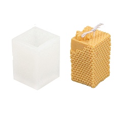 Cube Силиконовые формы для свечей своими руками, пищевой силикон, изготовление украшений, для изготовления свечей, белые, кубические, 60x60x81 мм