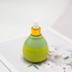 Yellow Green Porcelain Dropper Bottle, Thai Style Ceramic Empty SPA Aromatherapy Essential Oil Bottle, Yellow Green, 7.2x10cm, Capacity: 95ml(3.21fl. oz)