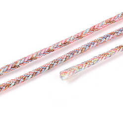 Темный Лосось 11м плетеный нейлоновый шнур с китайским узлом, нейлоновый шнур для изготовления украшений, темный лосось, 2 мм, около 12.03 ярдов (11 м) / рулон