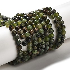 Chrysoprase Natural Chrysoprase Beads Strands, Round, 4~4.5mm, Hole: 1mm, about 87pcs/strand, 15.28''(38.8cm)