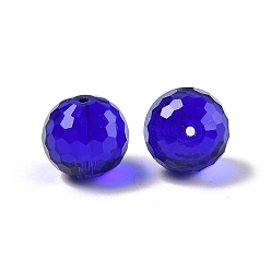 Полуночно-синий Стекло k9 стекло, имитация Австрийские кристаллические шарики, граненый (128 граней), круглые, темно-синий, 12 мм, отверстие : 1.4~2 мм