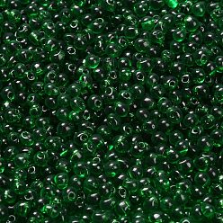(DP146) Transparent Green Миюки 3.4мм капельные бусины, японский бисер, прозрачные цвета, (dp146) прозрачный зеленый, 3.4x3 мм, отверстие : 0.65 мм, Около 8100 шт / 450 г