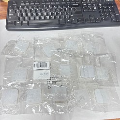 Белый 13 шт. 13 стили силиконовые формы для дизайна ногтей, резные формы, для украшения ногтей для ногтей, белые, 39.5x39.5x5.5~7.5 мм, 1 шт / стиль