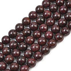Granate Granate natural hebras, redondo liso, 10~10.5 mm, agujero: 1 mm, sobre 39 unidades / cadena, 15.35'' (39 cm)