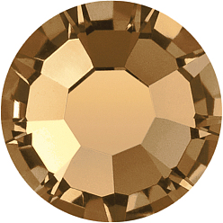 10220 Smoked Topaz Preciosa® maxima crystal без горячей фиксации плоские камни, чешский хрусталь, срыв твердой мозговой оболочки, круглый(438 11 615 шатон-роза), 10220 дымчатый топаз, ss 6 (1.9~2.1 мм)