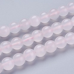 Grade A Natural Pink Calcite Beads Strands, Round, Grade A, 8.5mm, Hole: 1mm, about 48pcs/strand, 15.35 inch(39cm)