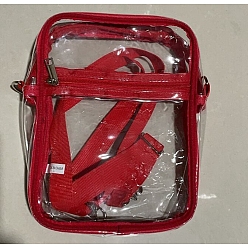 Красный Женские сумки через плечо, прозрачные сумки ita, Сумка для коллекционера аниме-косплея, красные, 23x17.5x7 см