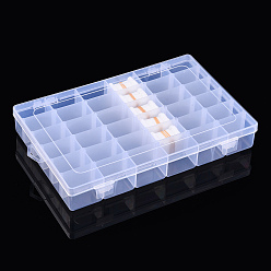Clear Bone-shaped Thread Winding Boards, with Transparent Plastic Storage Container, for Cross-Stitch, Sewing Craft, Clear, 101pcs/set