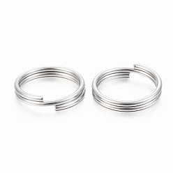 Stainless Steel Color 304 Stainless Steel Split Rings, Double Loops Jump Rings, Stainless Steel Color, 12x1.5mm, about 10.5mm inner diameter