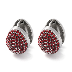 Аметист 304 женские серьги-кольца со стразами из нержавеющей стали, слеза, цвет нержавеющей стали, аметист, 14x11.5x17 мм