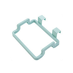 Aquamarine Plastic Trash Bag Holder, Under Sink Bag Holder, for Kitchen Cabinets Doors, Aquamarine, 185x140x45mm