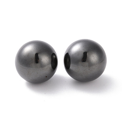 Original Color Non-magnetic Synthetic Hematite Beads, No Hole, Round, Original Color, 19mm