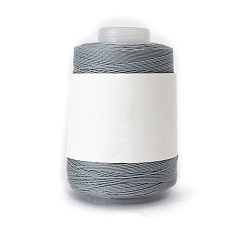 Dark Gray 280M Size 40 100% Cotton Crochet Threads, Embroidery Thread, Mercerized Cotton Yarn for Lace Hand Knitting, Dark Gray, 0.05mm