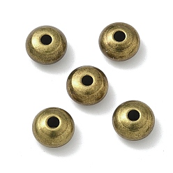 Античная Бронза Латунные бусины, рондель, стойки покрытие, без кадмия и без свинца, античная бронза, 7x4 мм, отверстие : 1.6 мм