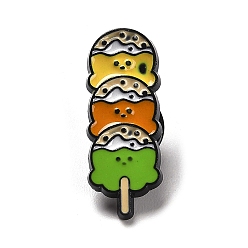 Food Cartoon Delicacy Enamel Pins, Black Alloy Badge for Backpack Clothes, Food, 30x11.5x1.8mm