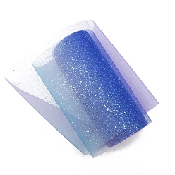 Королевский синий Ленты сетки деко полиэстера, Радужный градиент цвета блестящий тюль ткань, для подарочной упаковки diy craft, украшение стены домашней вечеринки, королевский синий, 5-7/8 дюйм (150 мм), около 10.00 ярдов (9.14 м) / рулон