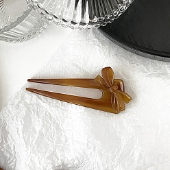 Верблюжий Вилки для волос из ацетата целлюлозы, аксессуары для волос для женщин и девочек, верблюжие, 115x40 мм