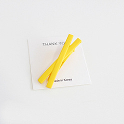 Yellow Cute Matte Hair Clip Hairpin Side Clip Hair Accessories - Lovely, Sanding, Bangs Clip.