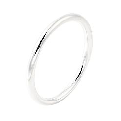 Серебро 304 простые браслеты из нержавеющей стали для женщин, серебряные, 1/4 дюйм (0.8 см), внутренний диаметр: 2-1/4 дюйм (5.85 см)