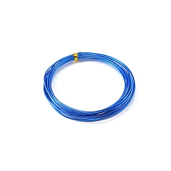 Royal Blue Aluminum Wire, Bendable Metal Craft Wire, Round, for DIY Jewelry Craft Making, Royal Blue, 15 Gauge, 1.5mm, 5M/roll