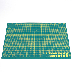 Sea Green Double Sided PVC Cutting Mat Pad, Rectangle, for Ceramic & Clay Tools, Sea Green, 45x30cm