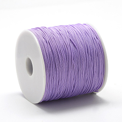 Medium Purple Polyester Cords, Medium Purple, 0.8mm, about 131.23~142.16 yards(120~130m)/roll