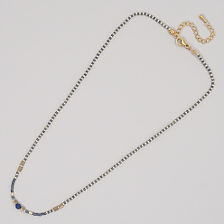 MI-N220068C Semi-precious stone necklace, durable, lightweight, bohemian style, long for women.