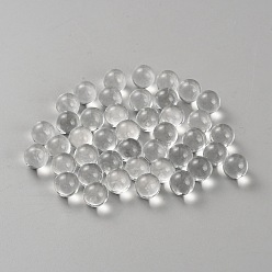 Clear Transparent Glass Sphere Beads, No-hole/Undrilled, Round Beads, Clear, 10x10mm