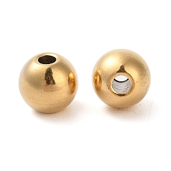 Золотой Титановые бусины, круглые, золотые, 10x9 мм, отверстие : 2.8 мм