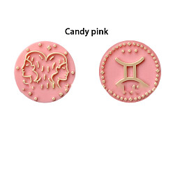 Gemini Twelve Twelve Constellations Food Grade Eco-Friendly Silicone Focal Beads, Gemini, 25mm