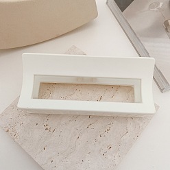 5# off-white Минималистичная матовая квадратная заколка для волос с креативным вырезом для прически для девочек, застежка в виде акулы.