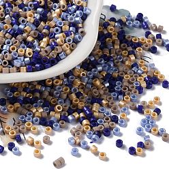 Peru Baking Paint Glass Seed Beads, Cylinder, Peru, 2.5x2mm, Hole: 1.4mm, about 45359pcs/pound