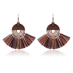 mixed color Bohemian Style Tassel Earrings Fashion Retro Statement Jewelry HY-6776-1