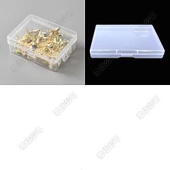 Золотой 30шт. железные кнопки для самолета, для фото стены, карты, доска объявлений или пробковые доски, золотые, 19.5x20x13 мм