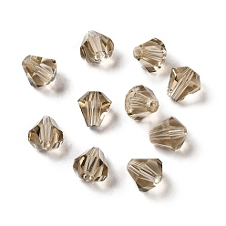 Camel Glass Imitation Austrian Crystal Beads, Faceted, Diamond, Camel, 8x7.5mm, Hole: 0.9mm