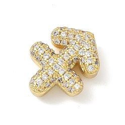 Стрелец Подвески из латуни с микропаве из прозрачных кубических цирконий в виде двенадцати созвездий, без кадмия и без свинца, долговечный, стойки покрытие, реальный 18 k позолоченный, Стрелец, 13.5x10.5x5 мм, отверстие : 3x2 мм