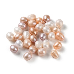 Antique White Natural Cultured Freshwater Pearl Beads, Undrilled/No Hole, Rice, Antique White, 10~12x8~9mm