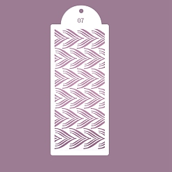 Лист Шаблоны трафаретов для рисования пластиковых питомцев, прямоугольник с рисунком смешивания, лист, 390x150 мм