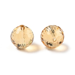 Темно-Золотистый Стекло k9 стекло, имитация Австрийские кристаллические шарики, граненый (128 граней), круглые, темные золотарник, 12 мм, отверстие : 1.4~2 мм