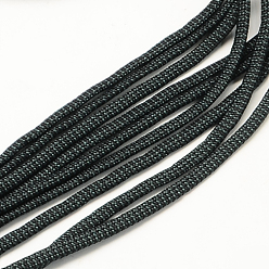 Темно-серый 7 внутренние сердечники веревки из полиэстера и спандекса, для изготовления веревочных браслетов, темно-серый, 4 мм, около 109.36 ярдов (100 м) / пачка, 420~500 г / пачка
