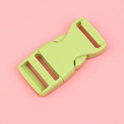 Yellow Green Plastic Adjustable Quick Contoured Side Release Buckle, Yellow Green, 50x25x9mm, Hole: 20x4mm