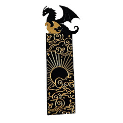 Sun Acrylic Bookmarks, Rectangle with Dragon Bookmark, School Office Supplies, Sun, 170x60mm