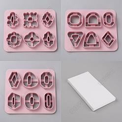 Фламинго 3шт. 3 стили, формы из АБС-пластика, резцы глины, для серьги решений, разнообразные, фламинго, 120x100x10 мм, внутренний диаметр: 36~38.5x19~37 мм, 1 шт / стиль