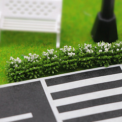 Белый Пластиковый кустарник цветок куст растение мини модель, аксессуары для кукольного домика с микро-ландшафтом, притворяясь опорными украшениями, белые, 200x10 мм