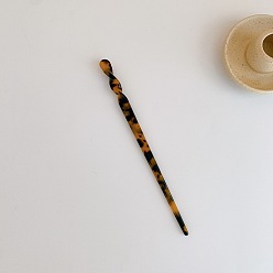 6# Amber Acetate Minimalist Hairpin - Ancient Style Updo Hairpin, Unique, Cool Chopsticks Hair Accessories.